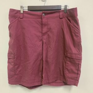 Duluth‎ Womens Nylon Blend Hiking Shorts Size 16 Purple Pockets Garden Chore